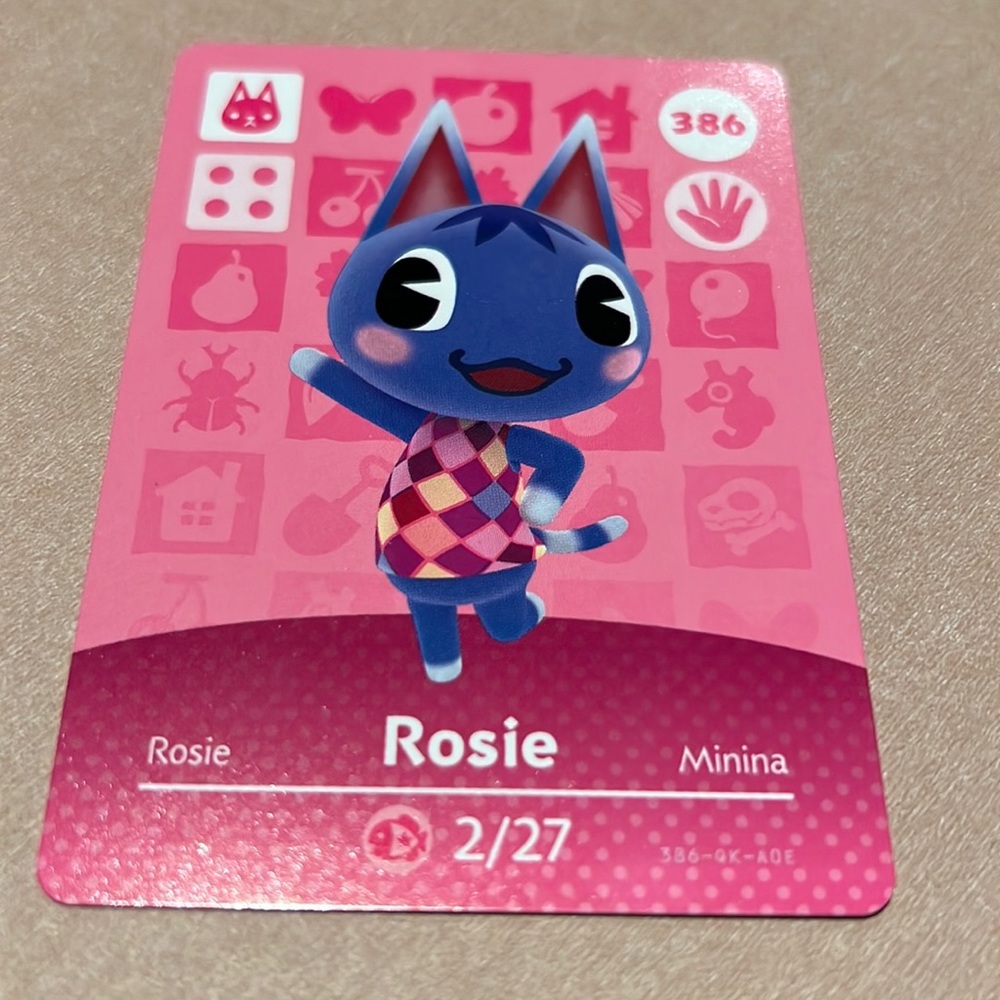 Nintendo Amiibo card Rosie